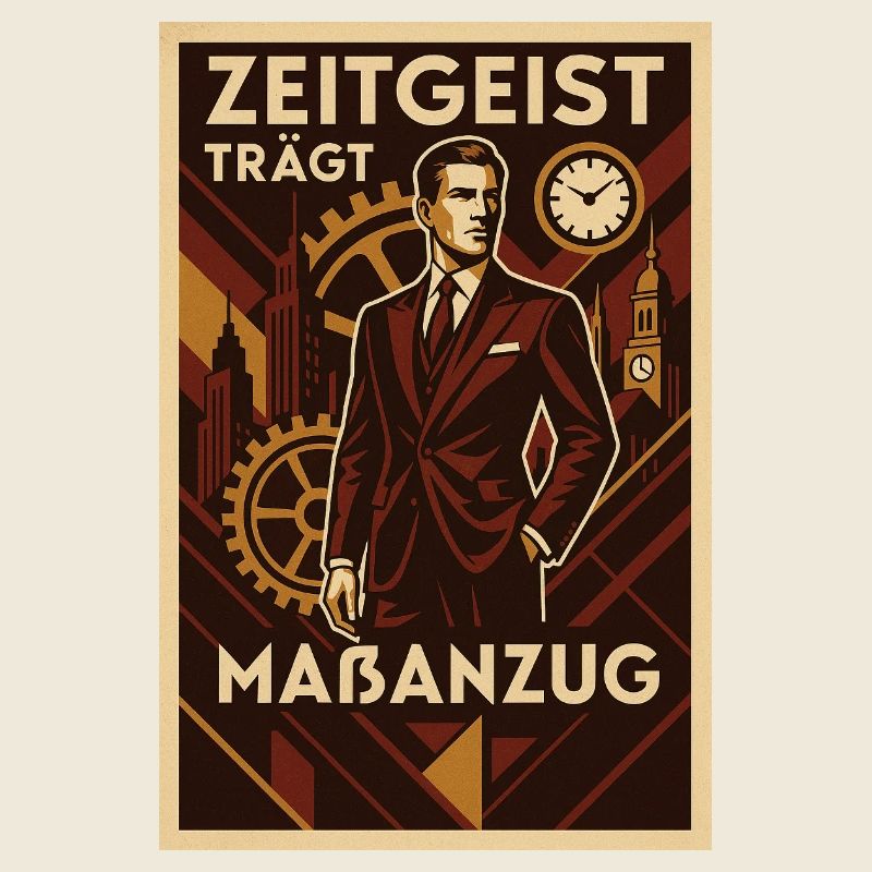 Gentleman Look 1930's Zeitgeist Wears Custom Made Suit