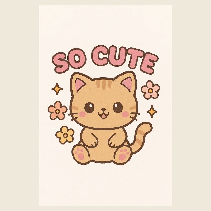 So cute kitty design