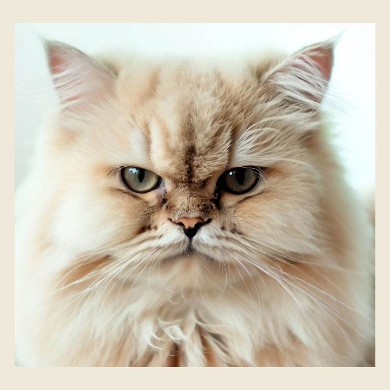 Portrait du chat persan Negan