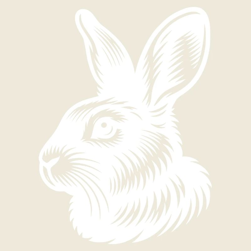 Petit lapin mignon avec de grandes oreilles