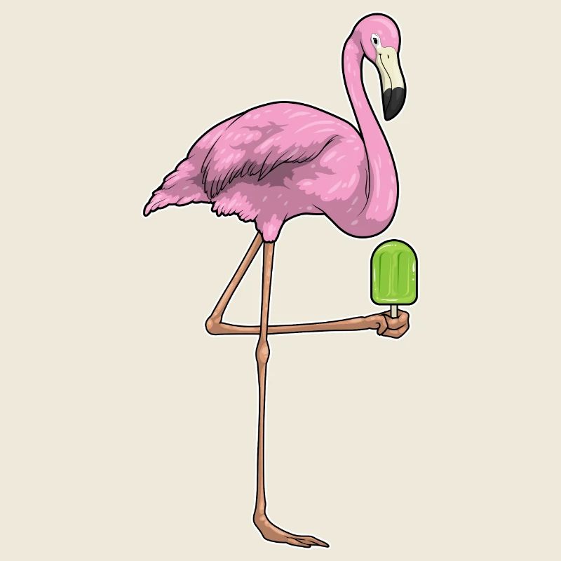 Flamingo Eis am Stiel