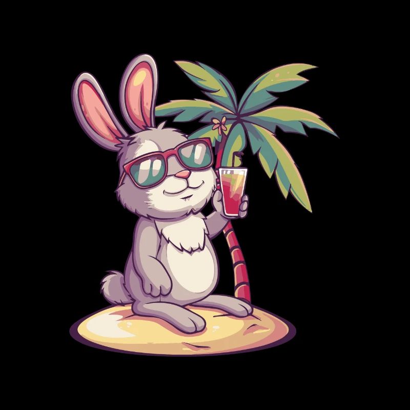 Bunny Summer Beach Comic