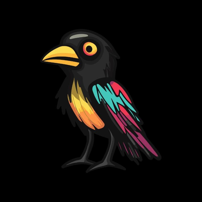 Rabe Krähe Halloween Tier