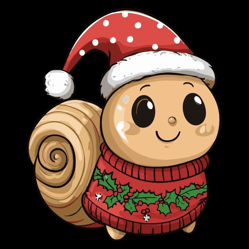 Bande dessinée de Noël escargot