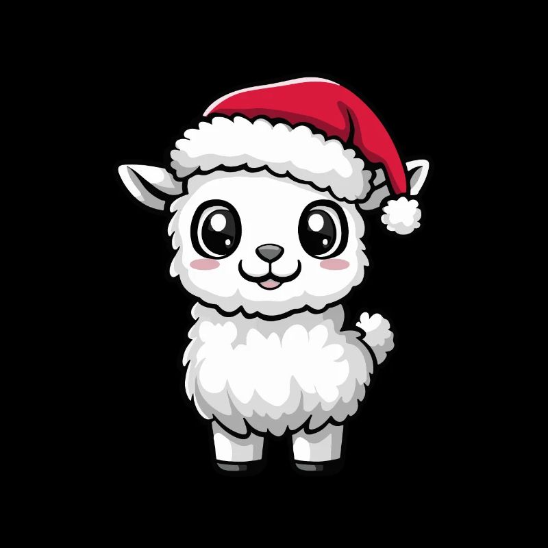 Alpaga Lama Noël mignon