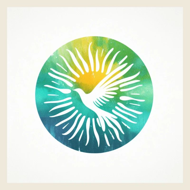 Bunte Friedens Taube