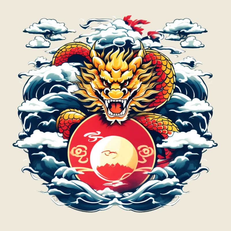 Logo du dragon chinois