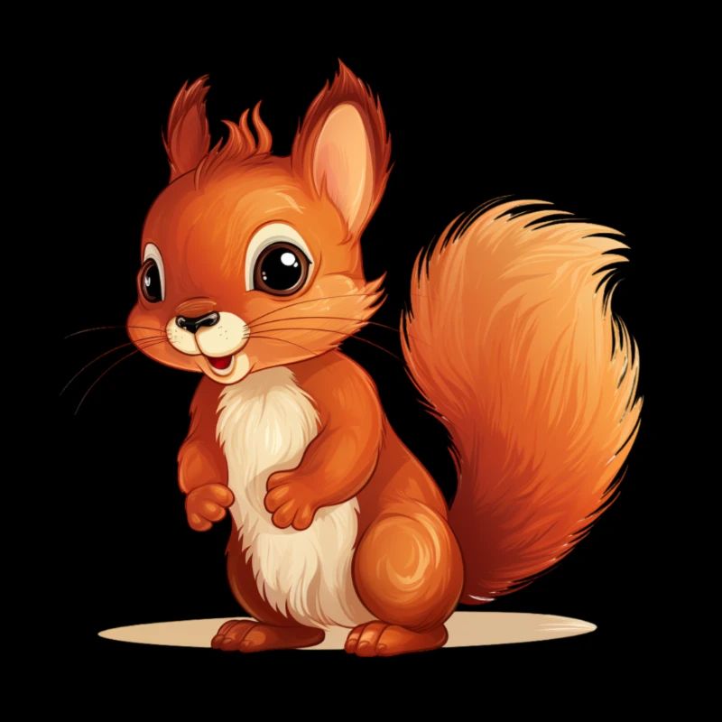 Cute squirrel for kids and babies