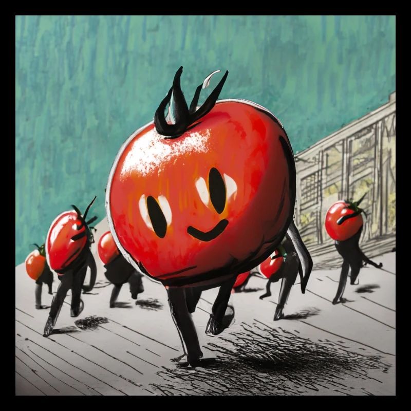 Marsch der Tomaten