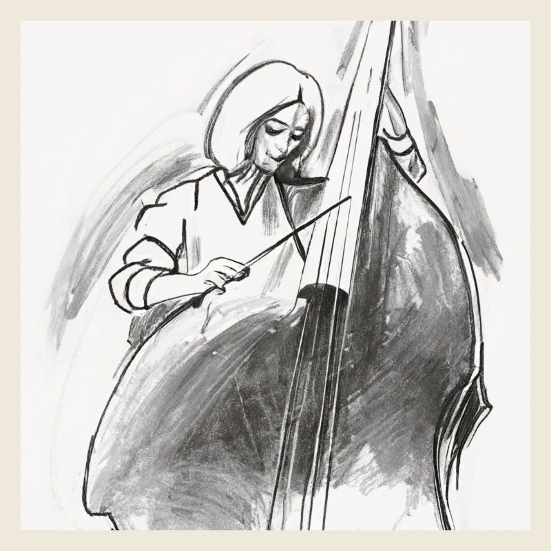 Double bass player