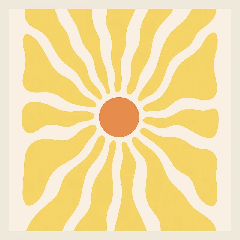 Sunbeams as sunflowers