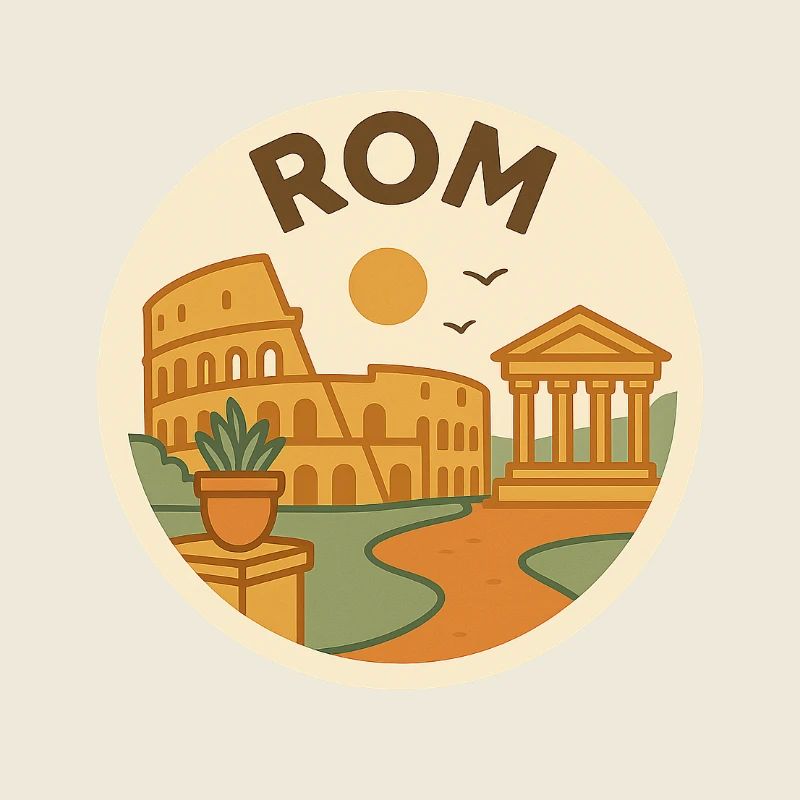 Vintage Rome – Colisée Rétro Graphique