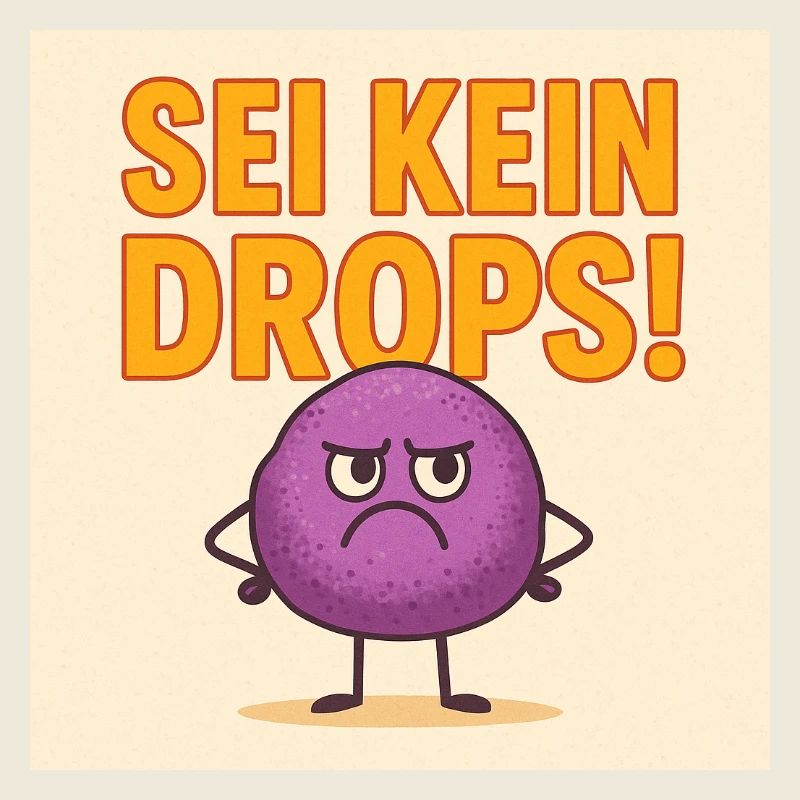 Sei kein grimmiger Drops