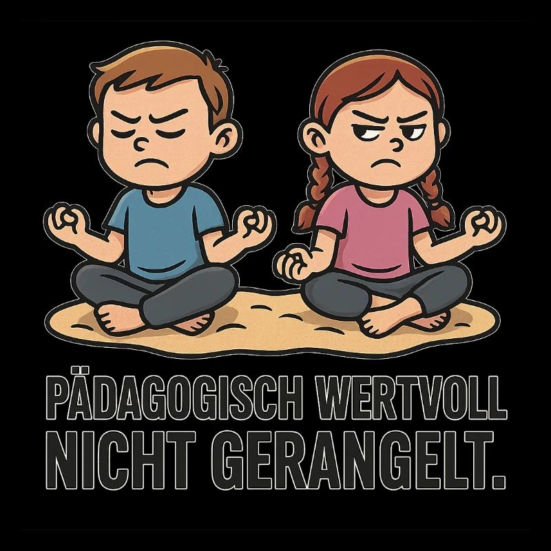 Pädagogisch wertvoll nicht gerangelt Meditation