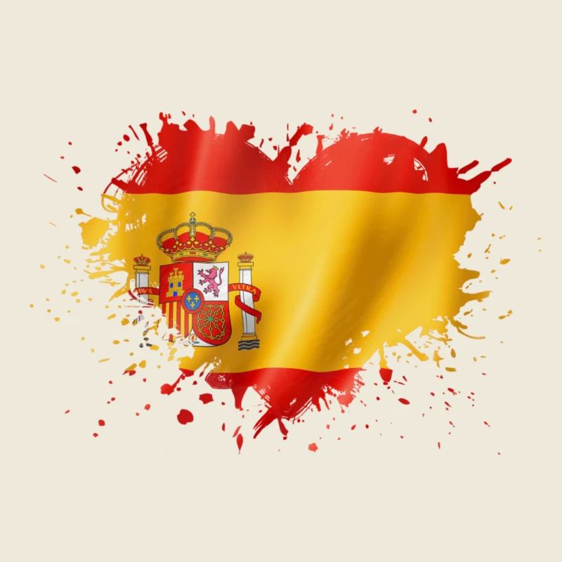 coeur espagne drapeau