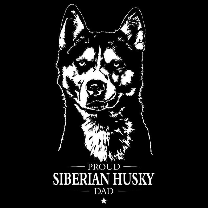 Siberian Husky Dad Hunde Hund Wilsigns