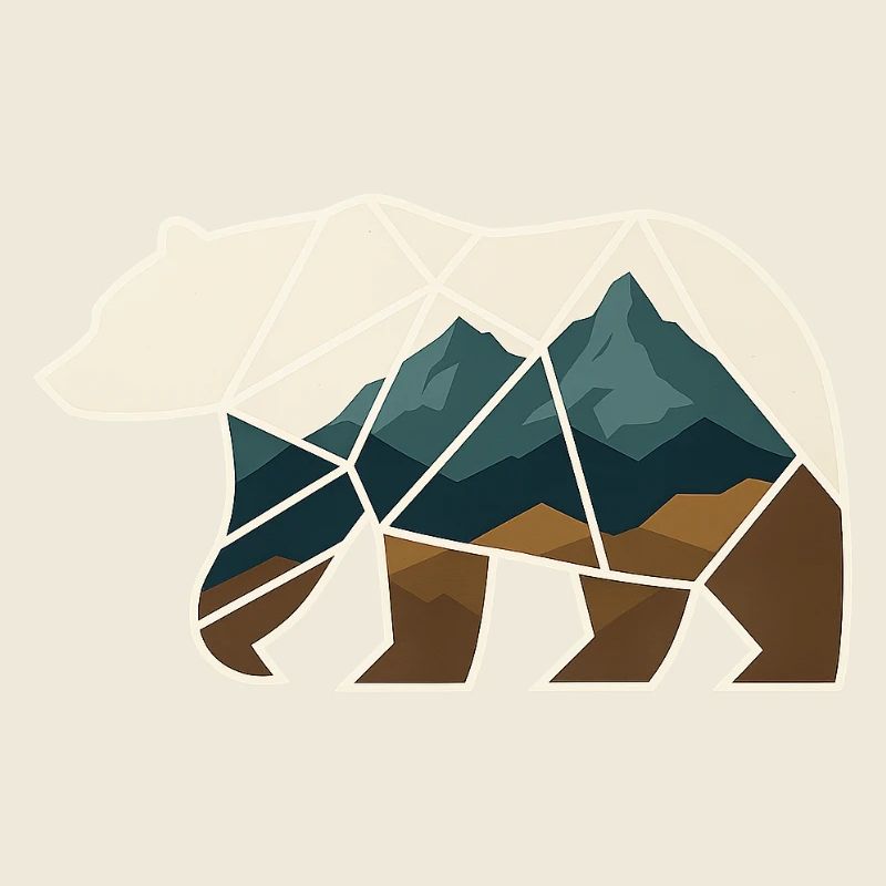Bear Design Geometric