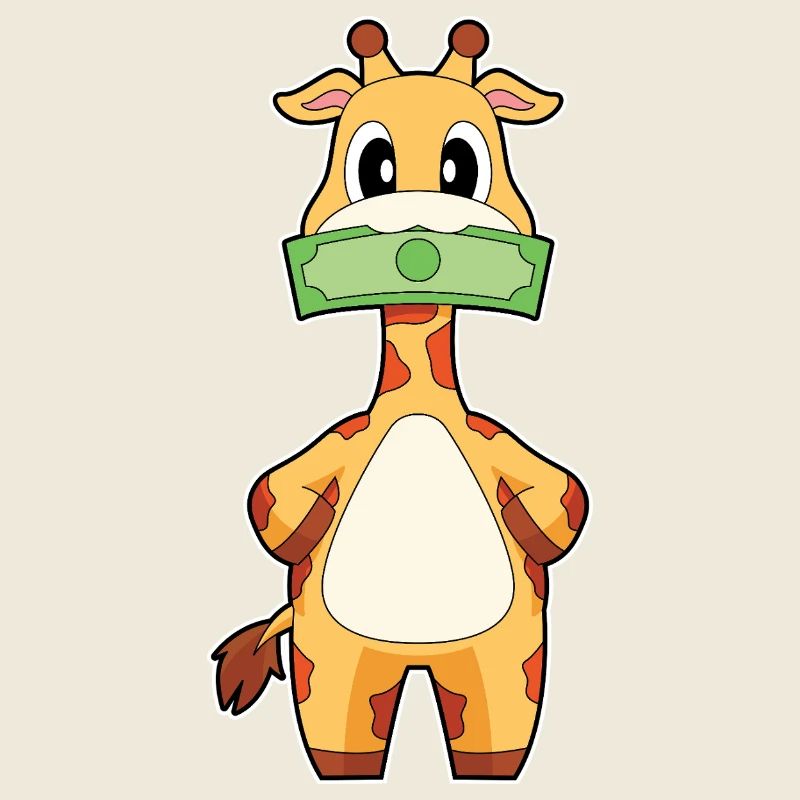 Billet de banque girafe