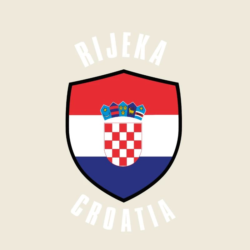 Rijeka Croatia Shield Design