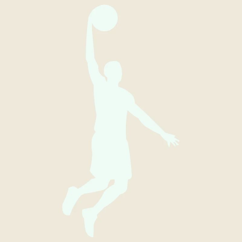 Dunkende Basketball-Silhouette
