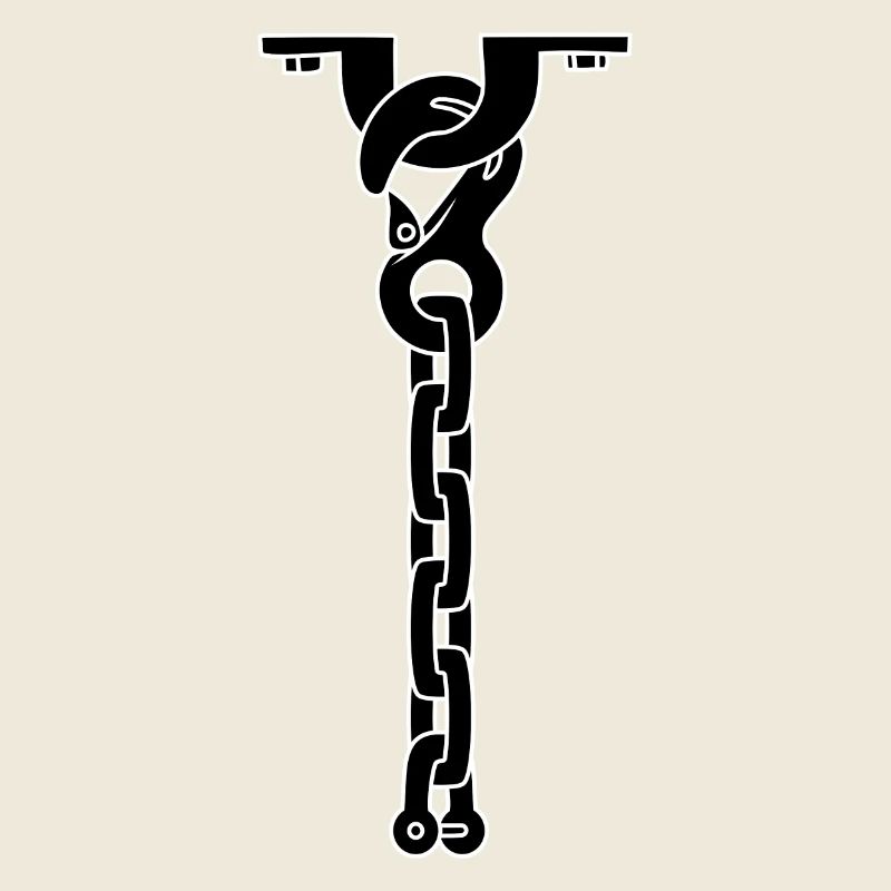 tie necklace BLACK