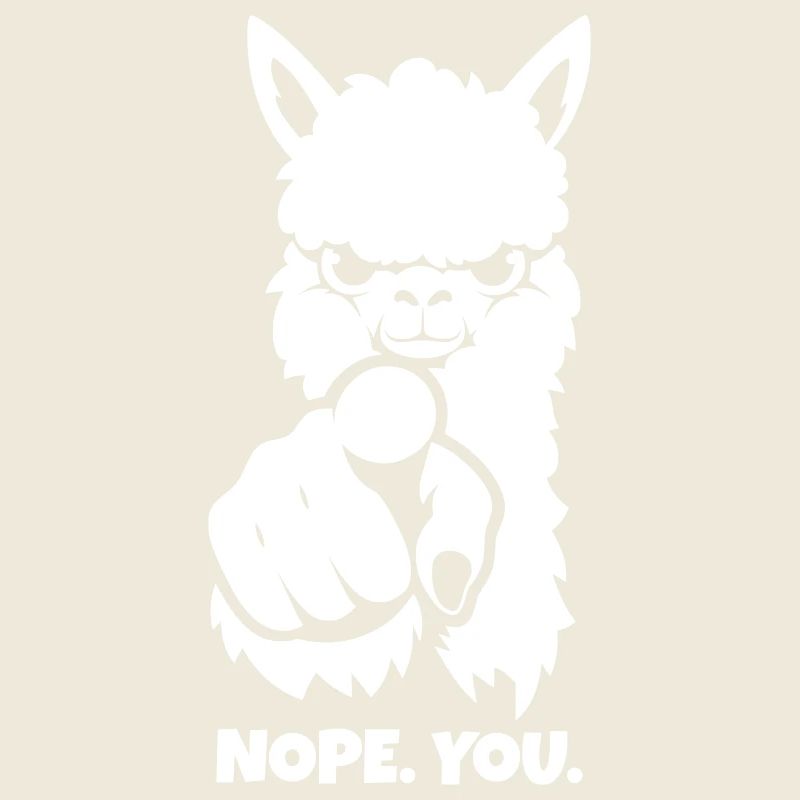 Alpaca points at you – nope. You.
