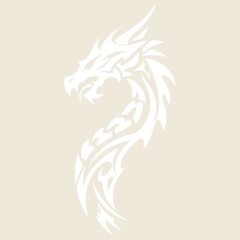 Tribal Dragon Silhouette