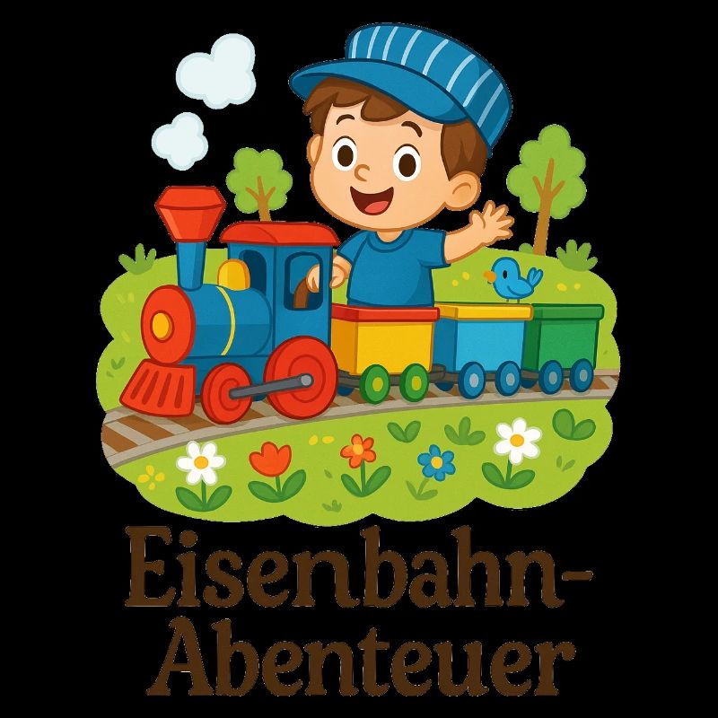 Eisenbahn Abenteuer Kindermotiv
