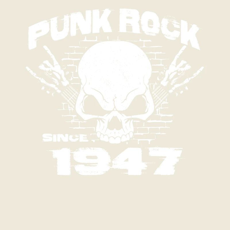 Punk Rock Since 1947 - Skull Rock Hands 77th
