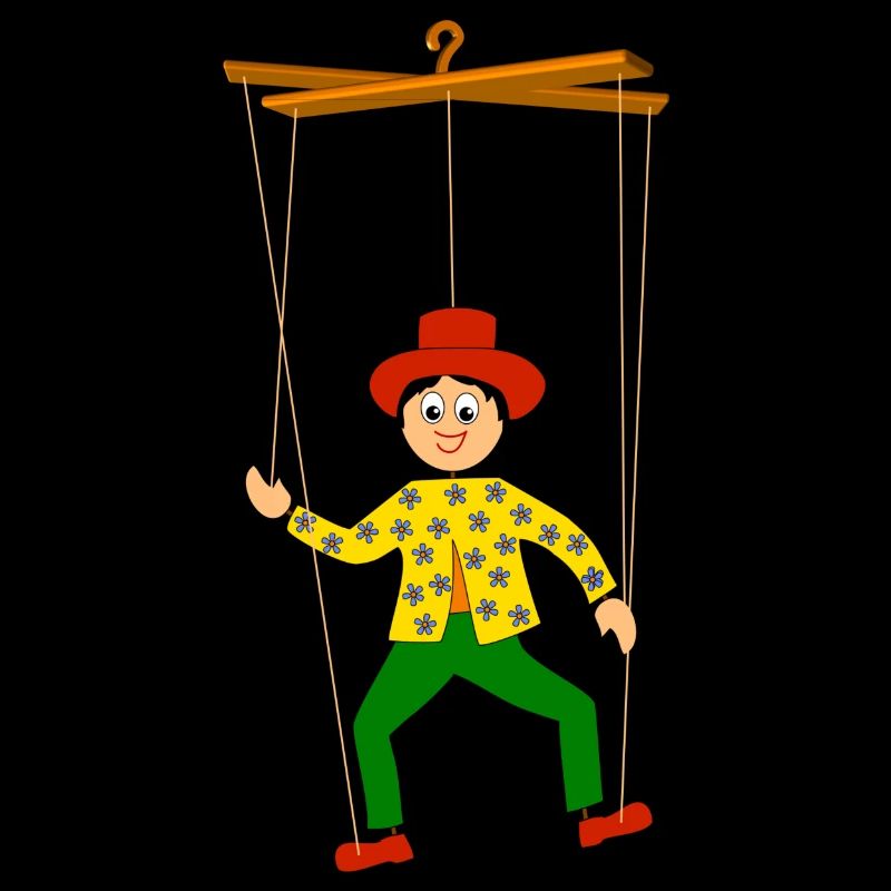 kinder marionette lustig