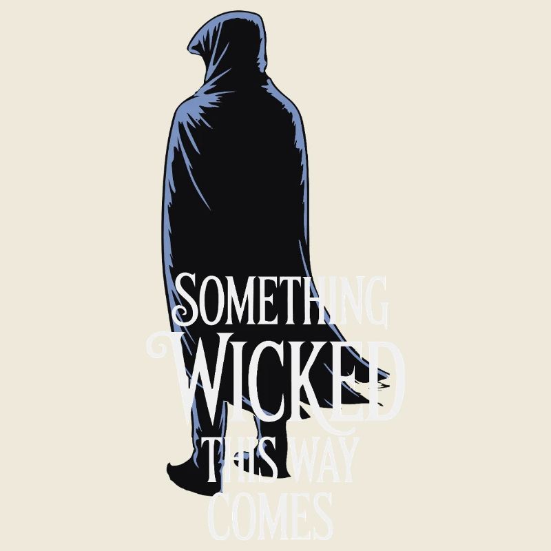 Dunkle Kapuzenfigur mit Zitat