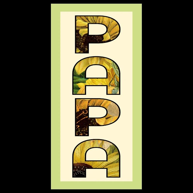 Papa du champ de tournesols