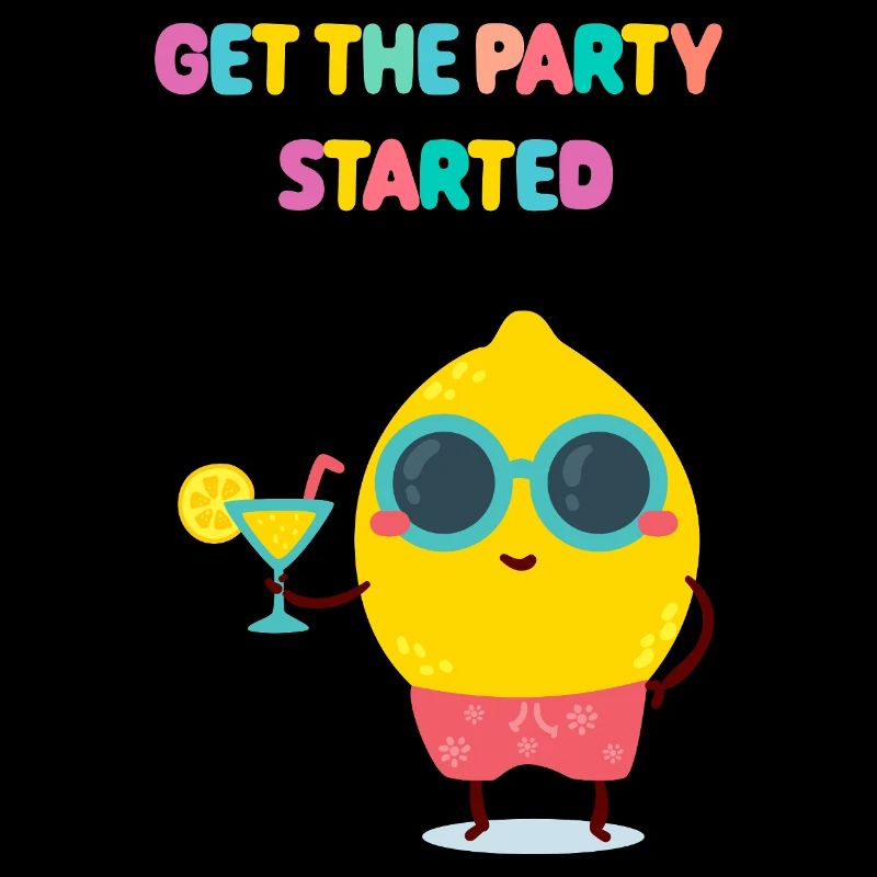 Funny Lemon - Party Zitrone - Geschenkidee