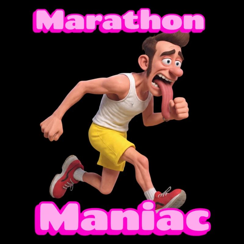Marathon Maniac Coureur de dessins animés