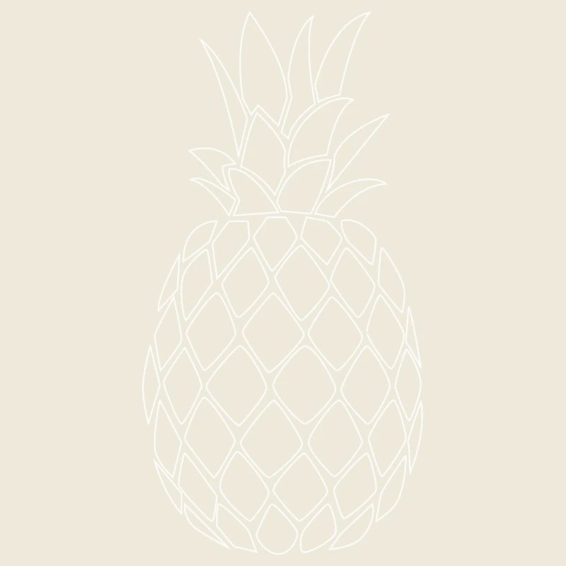Ananas blanc - Minimal Design