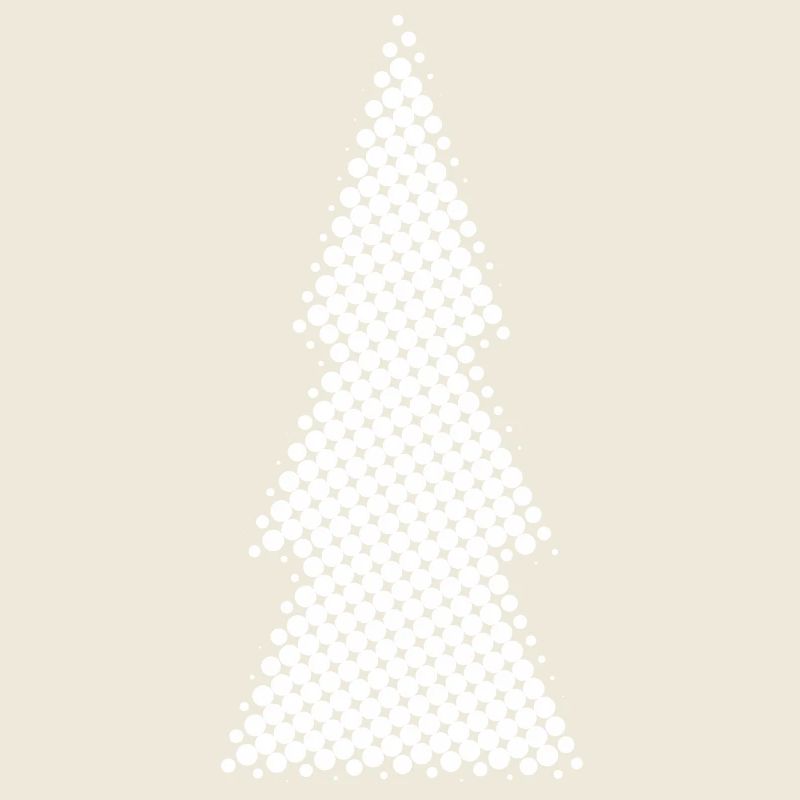 Silhouette du sapin de Noël