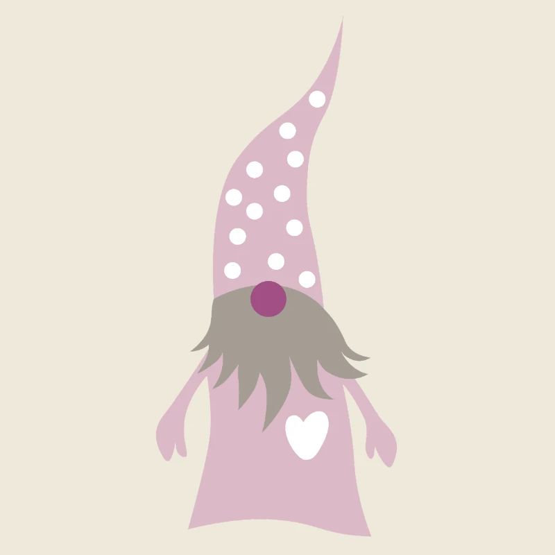 Gnome Dots Pink Pastel Christmas Xmas