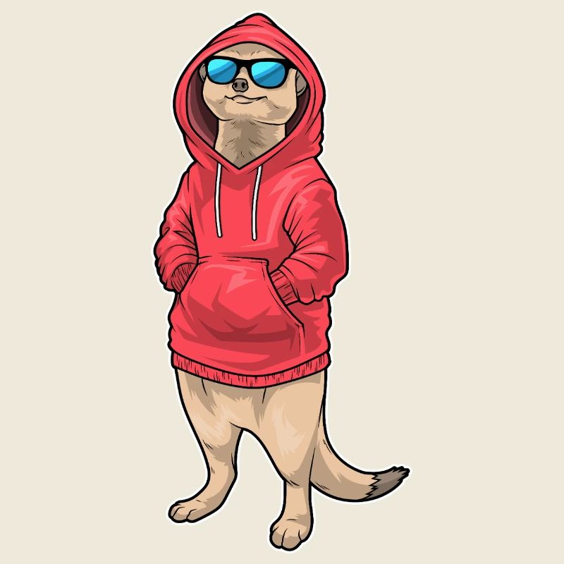 Erdmännchen Winter Sonnenbrille