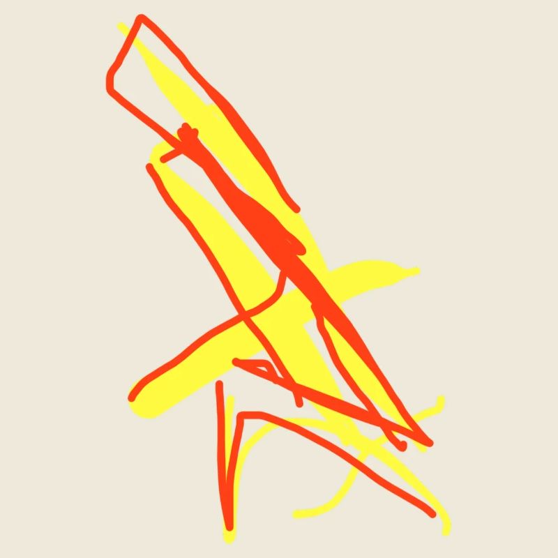 Yellow Red Abstract : Art Connoisseur Gift