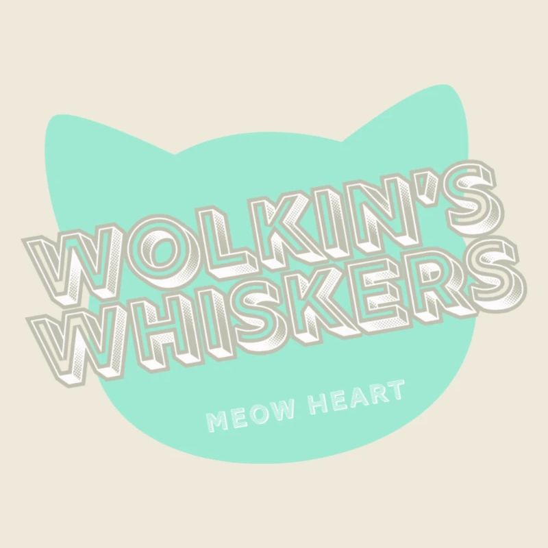 Wolkin’s Whiskers - Un logo de chat