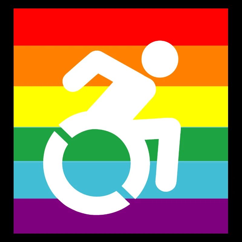 Behinderte, Schwule, Rollstuhl, Pride, LGBTQ #