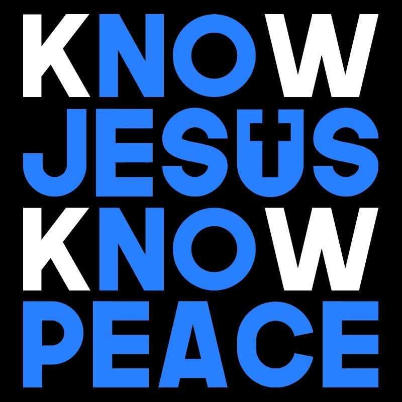 Know Jesus know peace Christliches Geschenk