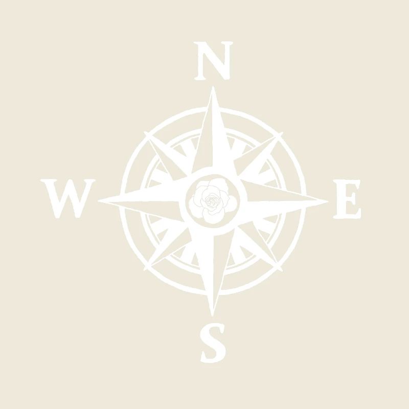Kompassrose (weiß)