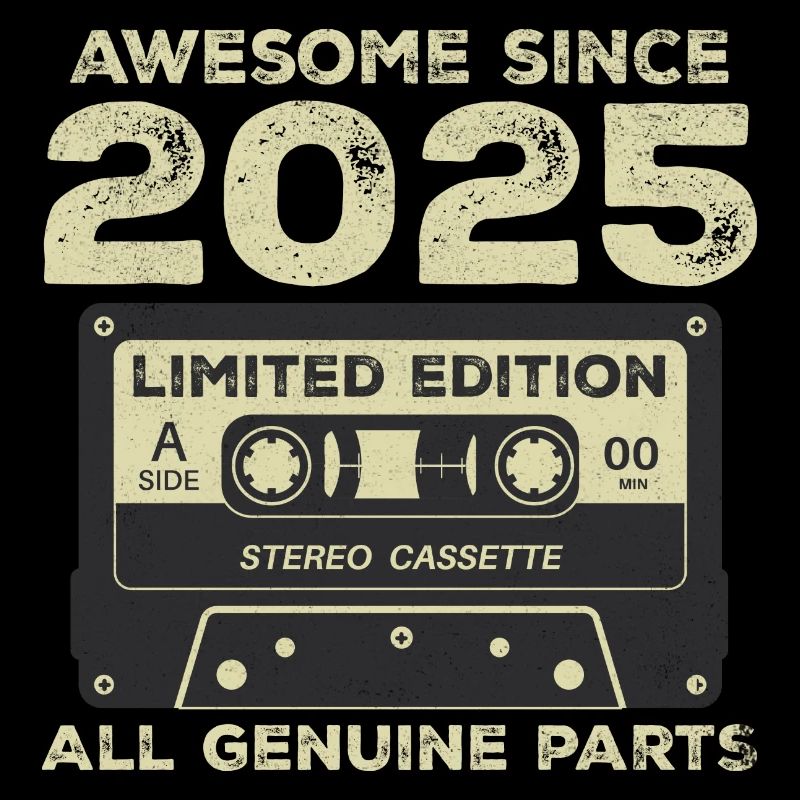 2025 Anniversaire Né en 2025 Vintage Rétro