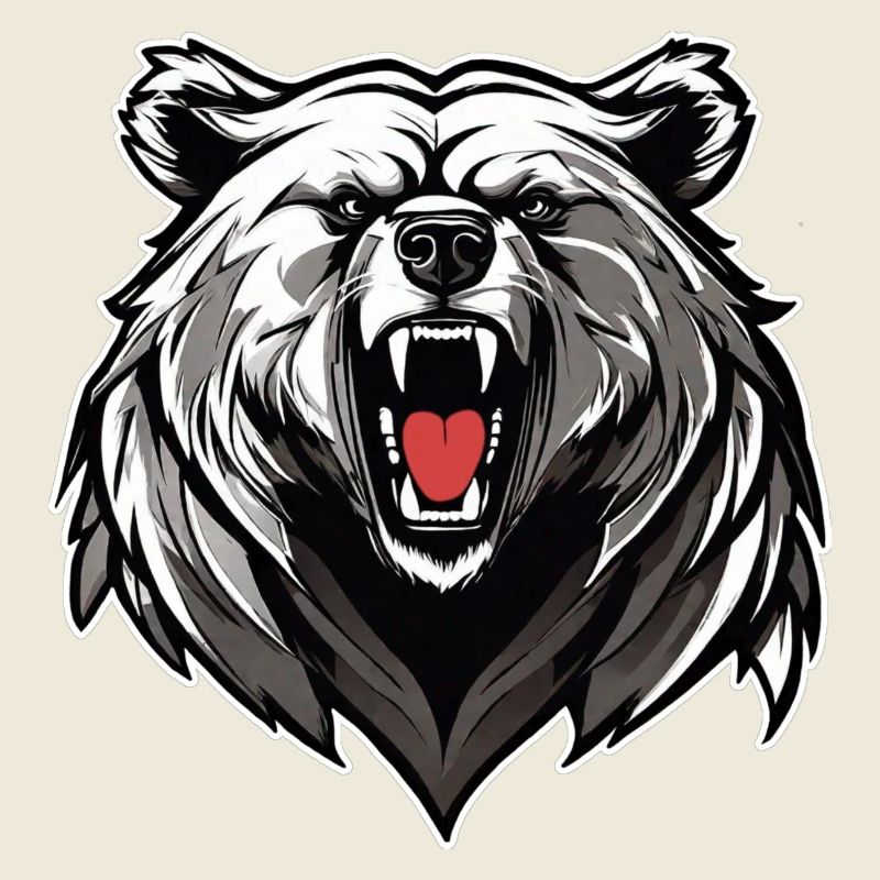 Fier ours rugissant
