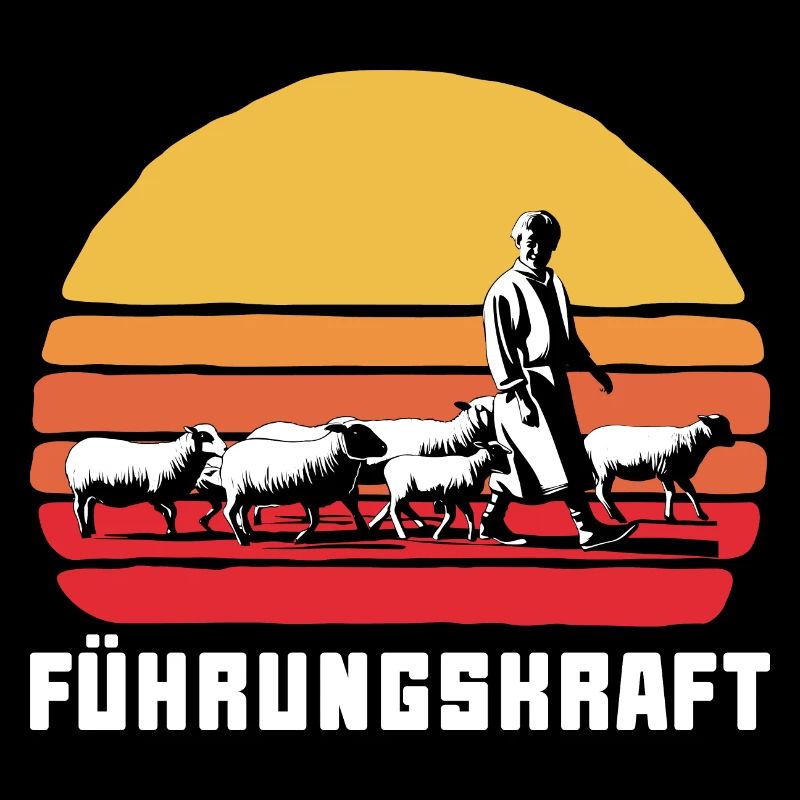 Führungskraft Schafe Hirte Geschenkidee Lustig