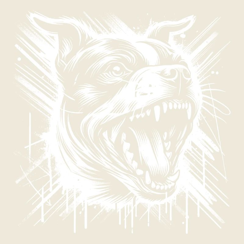Cool Staffordshire Bull Terrier Graffiti Style
