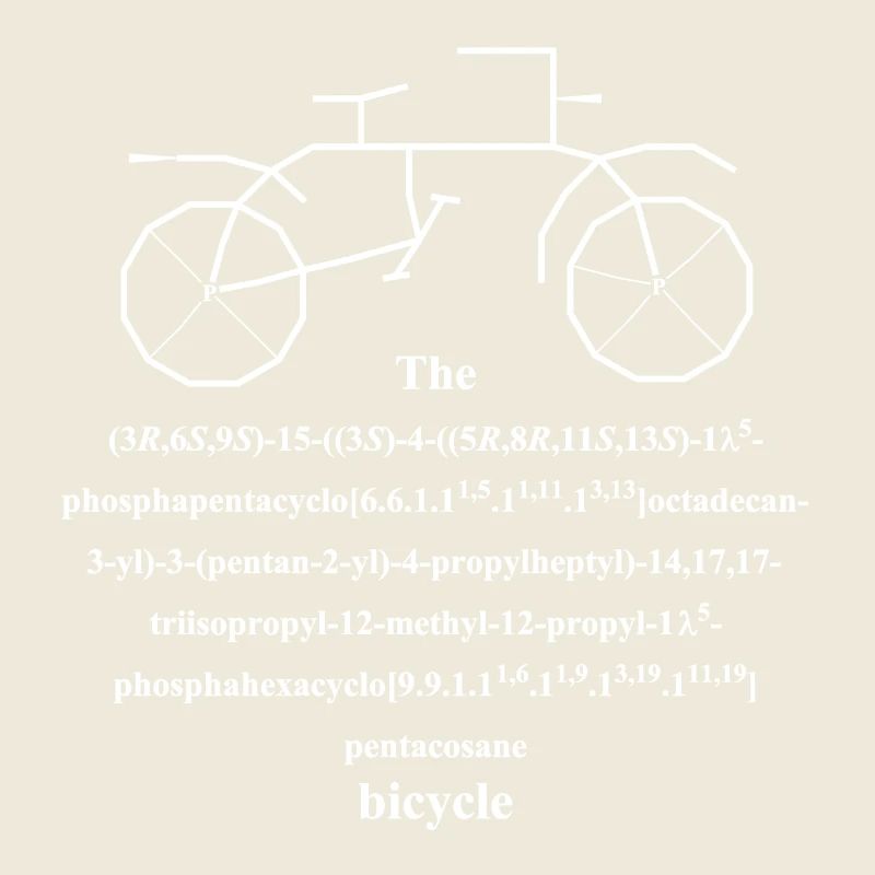 Bicycle Molecule - IUPAC Joke - Nerd Humor