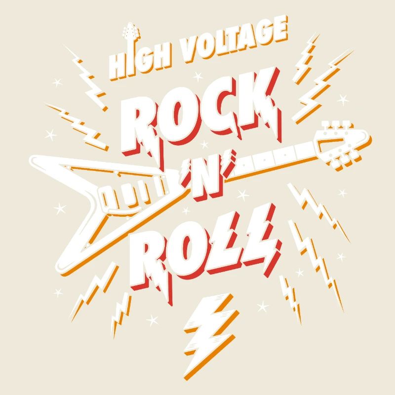 Hochspannungs-Rock'n'Roll-Gitarre