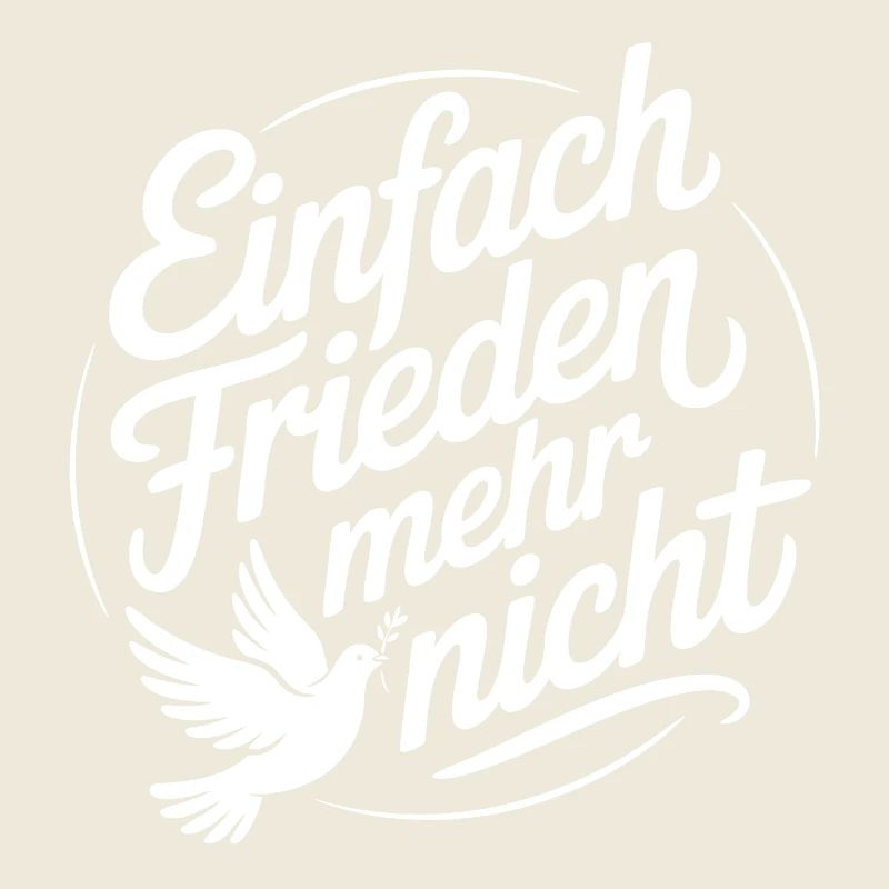 Friedensbotschaft mit Friedenstaube | Peace Design